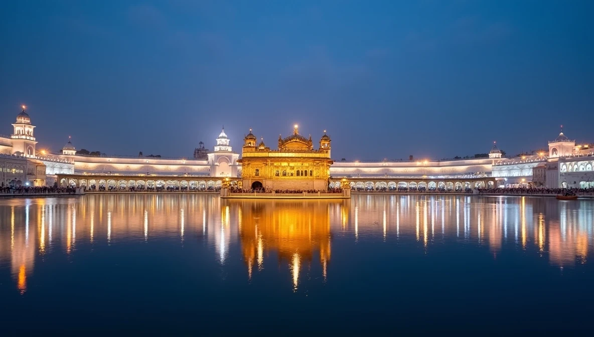 Original ALL ON X India course illustration of Amritsar